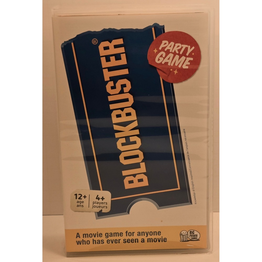 Blockbuster Party Game Bring Home the Entertainment Movie Trivia Board Game